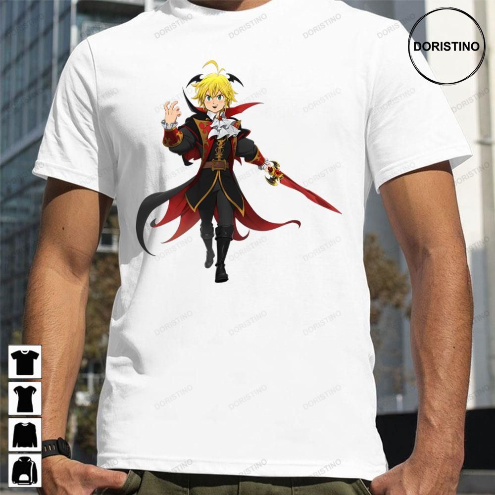 Red Black Art Meliodas The Seven Deadly Sins Awesome Shirts